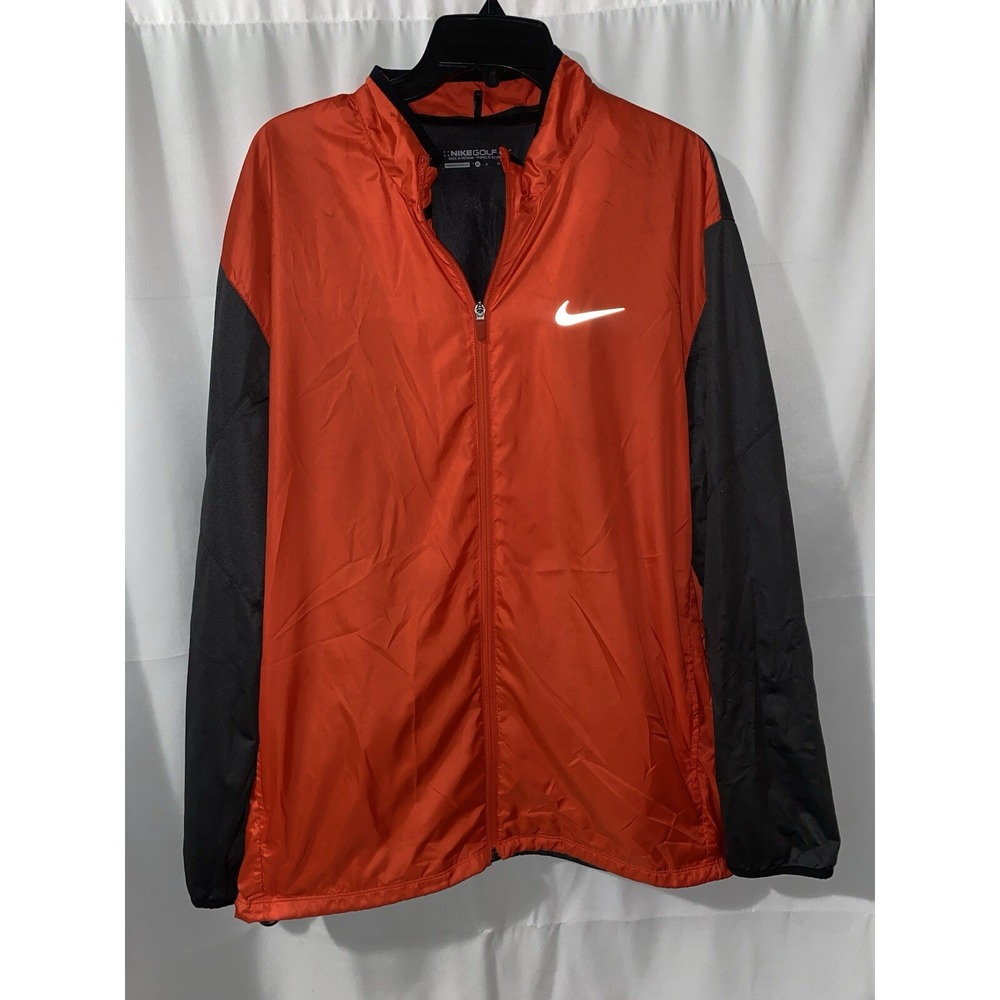 Nike Shield Windproof‎ Golf Jacket Mens XL Full Zip Windbreaker Golfing